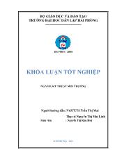 Đề tài Đánh giá hiện trạng môi trường từ hoạt động khai thác và vận chuyển quặng của nhà máy tuyển Tằng Loong