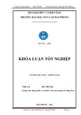 Đề tài Hoàn thiện công tác kế toán doanh thu, chi phí và xác định kết quả kinh doanh tại công ty cổ phần Đình Đô