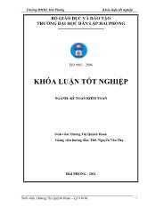 Đề tài Hoàn thiện công tác kế toán hạch toán doanh thu, chi phí và xác định kết quả kinh doanh tại Công ty TNHH một thành viên VIPCO Hải Phòng