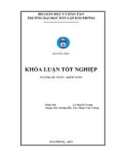 Đề tài Hoàn thiện công tác kế toán tài sản cố định tại Công ty trách nhiệm hữu hạn một thành viên xi măng Vicem Hải Phòng