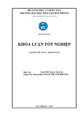 Đề tài Hoàn thiện công tác kế toán vốn bằng tiền tại công ty cổ phần ô tô khách Hải Phòng