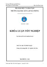 Đề tài Hoàn thiện kế toán doanh thu chi phí và xác định kết quả kinh doanh tại chi nhánh công ty TNHH một thành viên 319 - Xí nghiệp 359