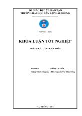 Đề tài Hoàn thiện tổ chức công tác kế toán vốn bằng tiền tại chi nhánh Sài Gòn Vina Star