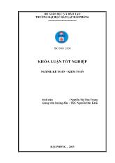 Đề tài Hoàn thiện tổ chức kế toán chi phí sản xuất và tính giá thành sản phẩm tại công ty trách nhiệm hữu hạn một thành viên xi măng vicem Hải Phòng