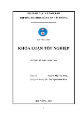 Đề tài Hoàn thiện tổ chức kế toán chi phí sản xuất và tính giá thành sản phẩm tại Công ty Cổ phần Bia Hà Nội - Hải Phòng