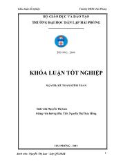 Đề tài Hoàn thiện tổ chức kế toán doanh thu,chi phí và xác định kết quả kinh doanh tại chi nhánh công ty cổ phần vận tải dầu khí Việt Nam tại Hải phòng