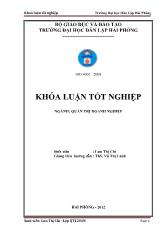 Đề tài Một số biện pháp nâng cao hiệu quả hoạt động kinh doanh tại công ty TNHH thương mại Duy Thịnh