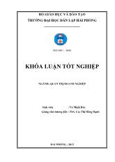 Đề tài Phân tích tài chính và một số biện pháp cải thiện tình hình tài chính tại công ty cổ phần đầu tư và thương mại thái Bình Dương