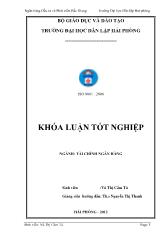 Giải pháp nâng cao hiệu quả cho vay tiêu dùng tại ngân hàng đầu tư và phát triển Việt Nam – Chi nhánh Bắc Giang