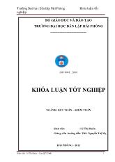 Hoàn thiện công tác kế toán doanh thu, chi phí và xác định kết quả kinh doanh tại công ty TNHH thương mại dịch vụ Toàn Thắng