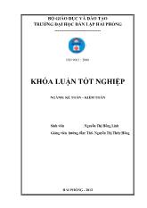 Hoàn thiện công tác kế toán doanh thu, chi phí và xác định kết quả kinh doanh tại công ty cổ phần vận tải biển Hồng Hải