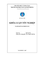 Hoàn thiện công tác kế toán doanh thu, chi phí và xác định kết quả kinh doanh tại công ty cổ phần bảo hiểm hàng không - Chi nhánh Hải Phòng