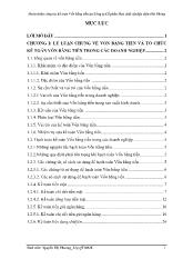 Hoàn thiện công tác kế toán Vốn bằng tiền tại Công ty Cổ phần Hoá chất vật liệu điện Hải Phòng