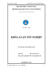 Hoàn thiện công tác kế toán vốn bằng tiền tại công ty cổ phần thương mại dịch vụ vận tải xi măng Hải Phòng