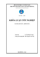 Hoàn thiện tổ chức công tác kế toán doanh thu, chi phí và xác định kết quả kinh doanh tại công ty cổ phần May Hai