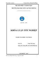 Khóa luận Các giải pháp nâng cao chất lượng tín dụng doanh nghiệp tại chi nhánh ngân hàng đầu tư và phát triển Bắc Ninh - Ngân hàng đầu tư và phát triển Việt Nam