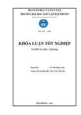 Khóa luận Giải pháp nâng cao chất lƣợng tín dụng tại ngân hàng thương mại cổ phần dầu khí toàn cầu - Chi nhánh Hải Phòng