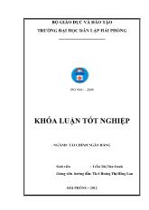 Khóa luận Giải pháp nâng cao hiệu quả huy động vốn tại ngân hàng thương mại cổ phần Đông Nam Á – Chi nhánh Quảng Ninh