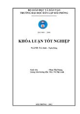 Khóa luận Giải pháp nâng cao hiệu quả huy động vốn tại ngân hàng thương mại cổ phần đầu tư và phát triển Việt Nam - Chi nhánh Tây Nam Quảng Ninh