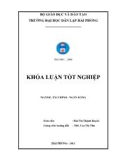 Khóa luận Giải pháp nhằm hoàn thiện và nâng cao hoạt động phát hành và thanh toán thẻ tại ngân hàng thƣơng mại cổ phần công thƣơng Việt Nam chi nhánh Ngô Quyền