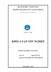 Khóa luận Giải pháp phát triển dịch vụ thẻ ngân hàng tại ngân hàng thương mại cổ phần hàng hải Việt Nam – Chi nhánh Hải Phòng