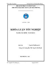 Khóa luận Giải pháp tăng cường công tác huy động vốn tại ngân hàng thương mại cổ phần bưu điện Liên Viêt – Chi nhánh Hải Phòng