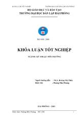 Khóa luận Hiện trạng môi trƣờng tại công ty xi măng Phúc Sơn – Kinh Môn – Hải Dương