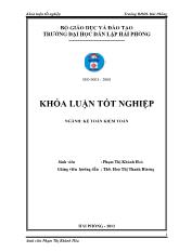 Khóa luận Hoàn thiện công tác kế toán doanh thu, chi phí và xác định kết quả kinh doanh tại công ty trách nhiệm hữu hạn thiết bị văn phòng Nam Việt