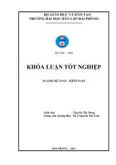 Khóa luận Hoàn thiện công tác kế toán doanh thu, chi phí và xác định kết quả kinh doanh tại công ty TNHH thương mại Nhật Toàn