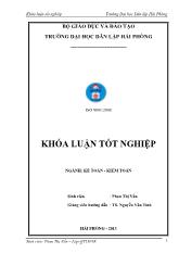 Khóa luận Hoàn thiện công tác kế toán doanh thu, chi phí và xác định kết quả kinh doanh tại công ty TNHH may Thiên Nam