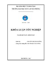 Khóa luận Hoàn thiện công tác kế toán doanh thu, chi phí và xác định kết quả kinh doanh tại công ty CP thương mại & Xây dựng hoàng Hải Đông