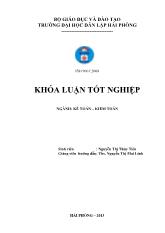 Khóa luận Hoàn thiện công tác kế toán doanh thu, chi phí và xác định kết quả kinh doanh tại công ty cổ phẩn bao bì Hải Hà