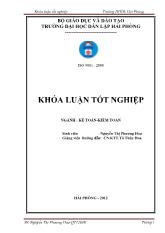 Khóa luận Hoàn thiện công tác kế toán doanh thu, chi phí và xác định kết quả kinh doanh tại Công ty cổ phần thương mại đầu tư Vân Long CDC