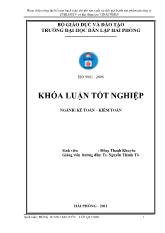 Khóa luận Hoàn thiện công tác kế toán hạch toán chi phí sản xuất và tính giá thành sản phẩm tại công ty TNHH mtv cơ khí đóng tàu vinacomin