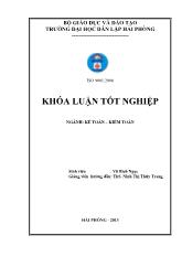 Khóa luận Hoàn thiện công tác kế toán lập và phân tích Báo cáo kết quả kinh doanh tại công ty TNHH Thương mại Tùng Thịnh