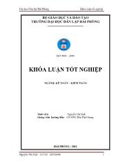 Khóa luận Hoàn thiện công tác kế toán nguyên vật liệu tại công ty cổ phần hóa chất Bình Minh