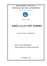 Khóa luận Hoàn thiện công tác kế toán nguyên vật liệu tại công ty TNHH đóng tàu PTS Hải Phòng