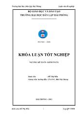 Khóa luận Hoàn thiện công tác kế toán nguyên vật liệu tại công ty cổ phần hưng phát Việt Nam