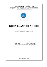 Khóa luận Hoàn thiện công tác kế toán tập hợp chi phí sản xuất và tính giá thành sản phẩm tại công ty cổ phẩn xây dựng và đầu tư hạ tầng