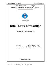 Khóa luận Hoàn thiện công tác kế toán tập hợp chi phí và tính giá thành sản phẩm tại công ty cổ phần xây dựng thương mại Việt Khánh