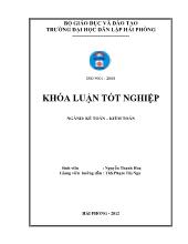 Khóa luận Hoàn thiện công tác kế toán vốn bằng tiền tại chi nhánh công ty trách nhiệm hữu hạn thương mại xuất nhập khẩu và vận tải hằng thông