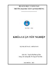 Khóa luận Hoàn thiện công tác kế toán vốn bằng tiền tại công ty TNHH xây dựng thương mại Vượng Thịnh