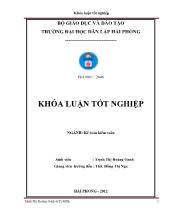 Khóa luận Hoàn thiện công tác kế toán vốn bằng tiền tại công ty cổ phần tư vấn đầu tư xây lắp điện Quang Linh