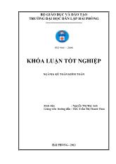 Khóa luận Hoàn thiện công tác kế toán vốn bằng tiền tại công ty cổ phần đầu tư Cửu Long