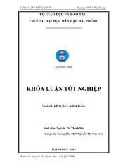 Khóa luận Hoàn thiện công tác kế toán vốn bằng tiền tại công ty TNHH chế tạo máy Eba