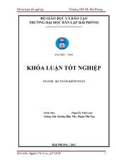 Khóa luận Hoàn thiện công tác kế toán vốn bằng tiền tại công ty TNHH MTV vận tải biển Nam Triệu