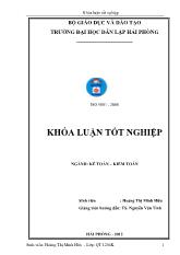 Khóa luận Hoàn thiện công tác kế toán vốn bằng tiền tại công ty TNHH dae Hyun Vina