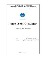 Khóa luận Hoàn thiện công tác kế toán vốn bằng tiền tại công ty TNHH MTV thương mại dịch vụ và xuất nhập khẩu Hải Phòng