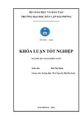 Khóa luận Hoàn thiện công tác kế toán vốn bằng tiền tại xí nghiệp xây dựng Hạ Long