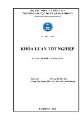 Khóa luận Hoàn thiện công tác lập, đọc và phân tích bảng cân đối kế toán tại công ty cổ phần thủy sản phú Minh Hưng